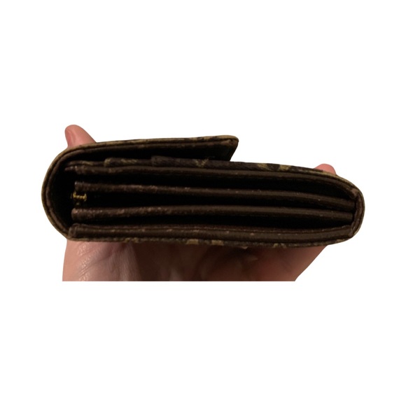 Chocolate Brown Denim LV Wallet - Picture 6 of 7